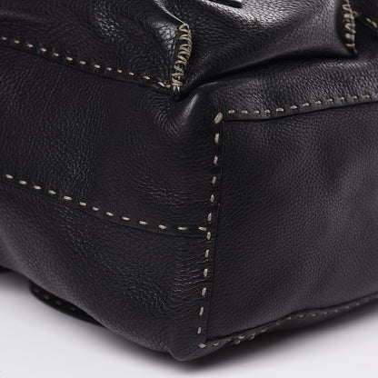 Fendi Calfskin Romano Selleria Backpack Black 9 of 15