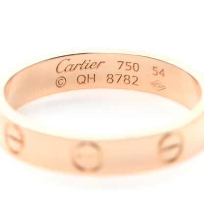 Cartier 18K Pink Gold 3.5mm LOVE Wedding Band Ring 54 6.75 4 of 4