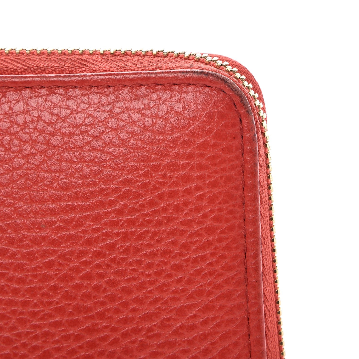 Gucci Pebbled Calfskin Donna Long Wallet Red 23 of 28