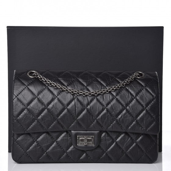 Chanel Aged Calfskin Quilted 2.55 Reissue 226 Flap Black 8 of 8