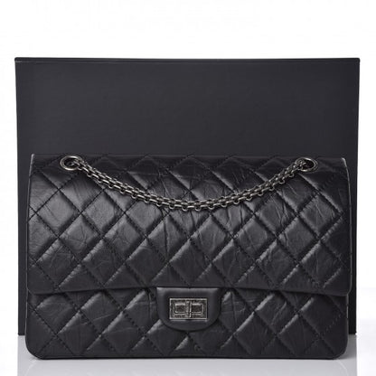 Chanel Aged Calfskin Quilted 2.55 Reissue 226 Flap Black 8 of 8