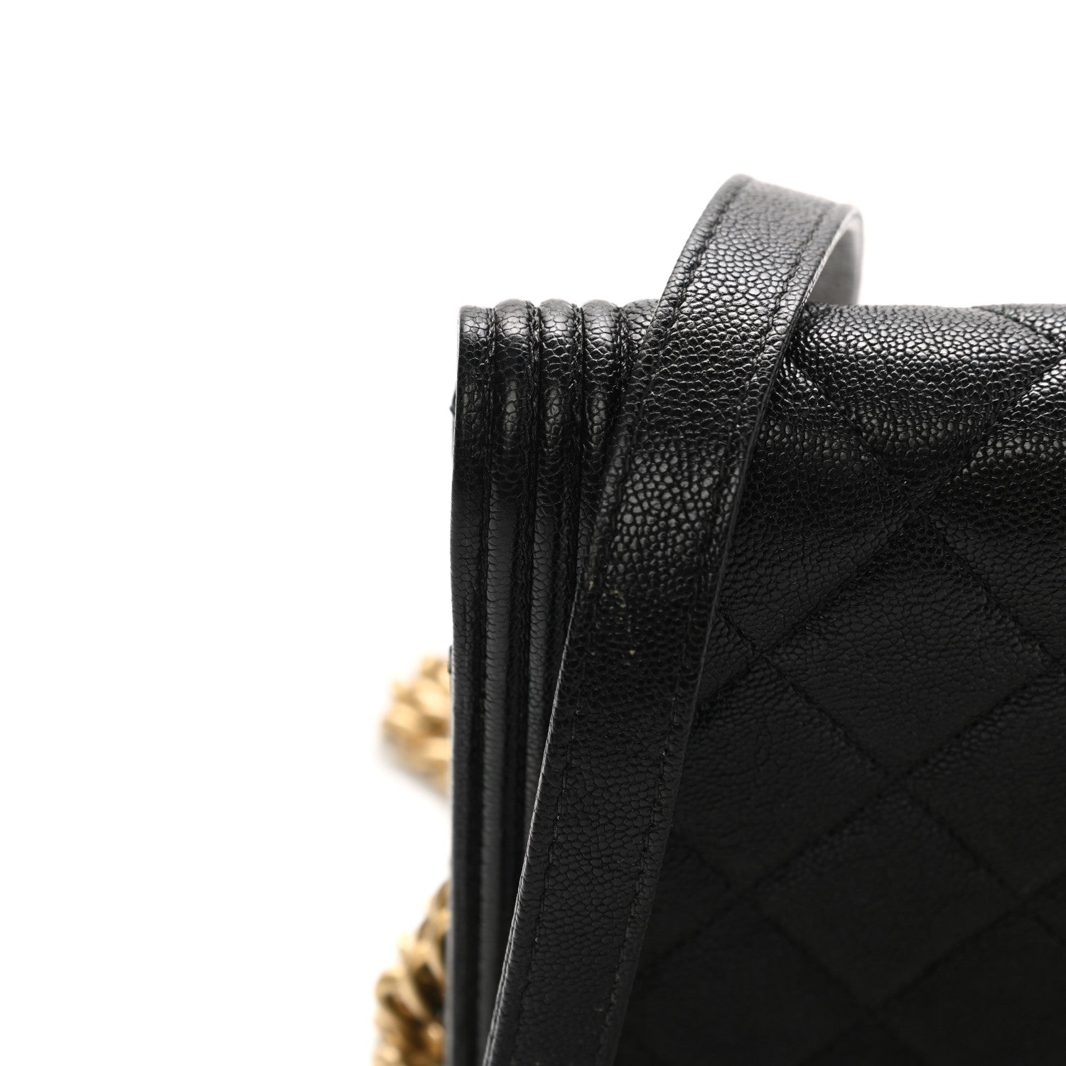 Chanel Caviar Quilted Boy Wallet On Chain WOC Black 22 of 29
