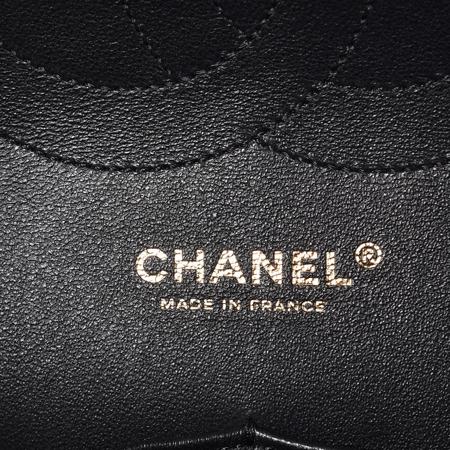Chanel Lambskin Chevron Quilted Jumbo Double Flap Black 7 of 9