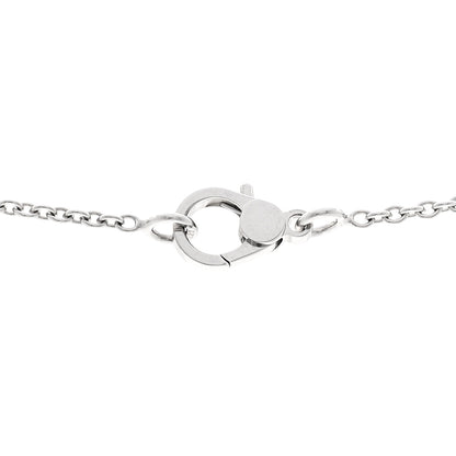 Hermes 18K White Gold Diamond Finesse Pendant Necklace 5 of 6