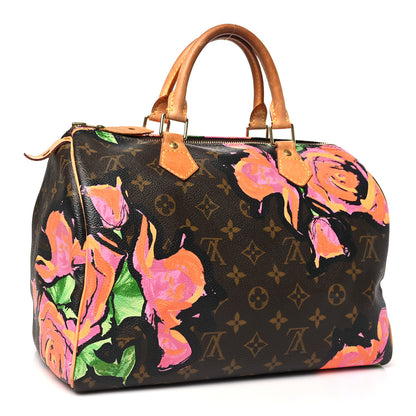 Louis Vuitton Monogram Roses Speedy 30 3 of 11
