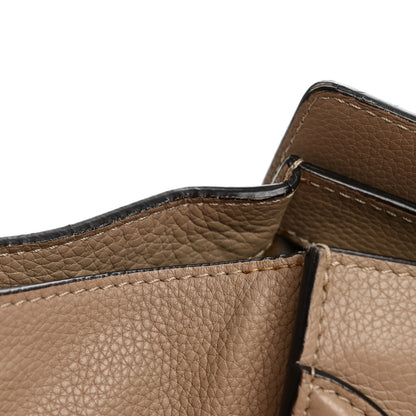 Celine Drummed Calfskin Mini Luggage Dune 14 of 14