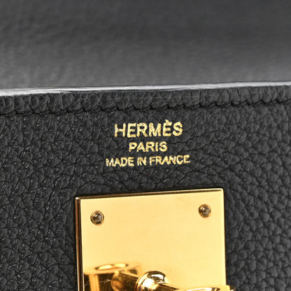 Hermes Togo Kelly Retourne 28 Black 5 of 9