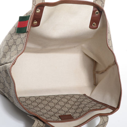 Gucci GG Plus Monogram Medium Signature Web Loop Tote Light Brown 5 of 7