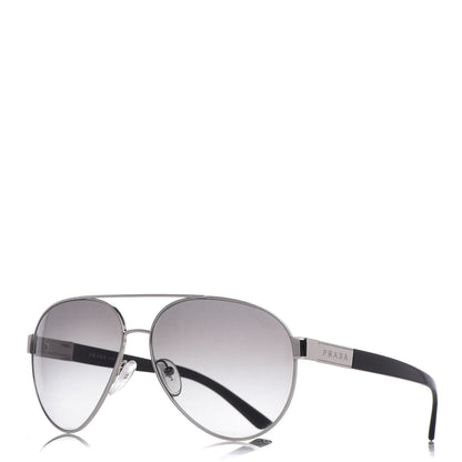 Prada Gradient Aviator Sunglasses SPR 59N Black 1 of 17