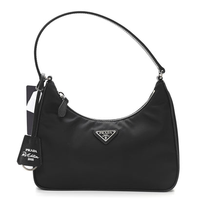 Prada Tessuto Nylon Saffiano Mini Re-Edition 2005 Bag Black 1 of 11