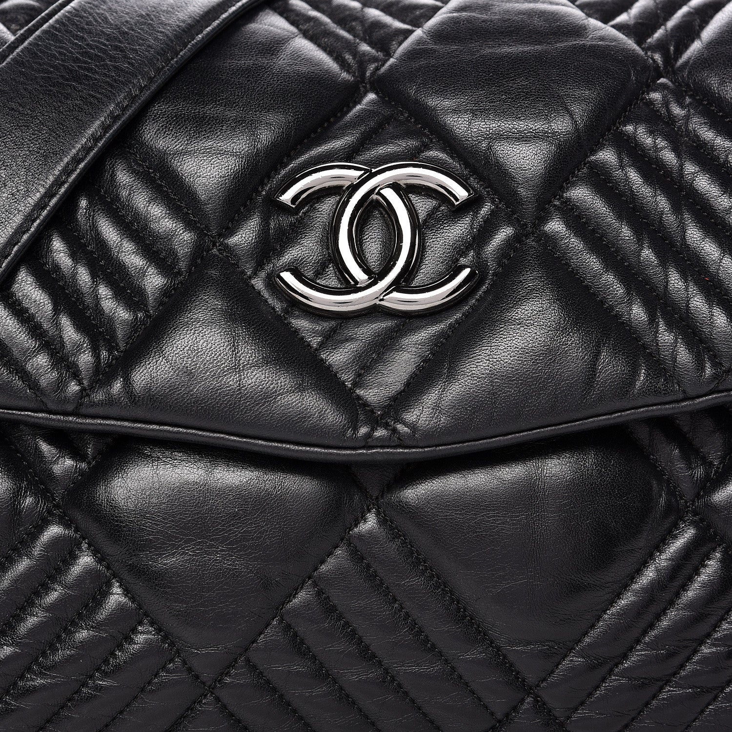 Chanel Lambskin In and Out XL Maxi Flap Black 16 of 16