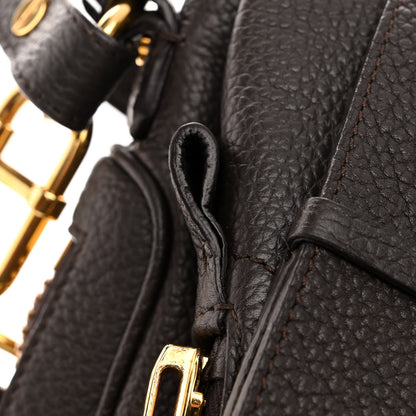 Tom Ford Pebbled Calfskin Large Jennifer Dark Brown 10 of 12