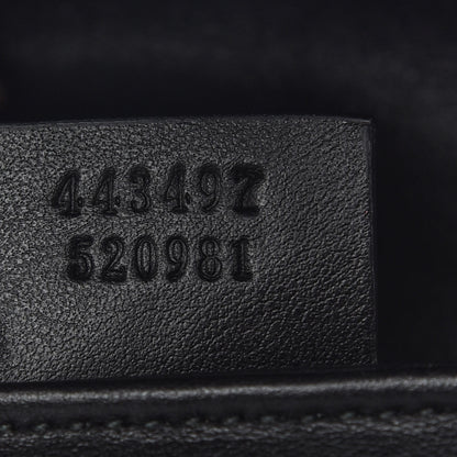 Gucci Calfskin Matelasse Small GG Marmont Shoulder Bag Black 7 of 8