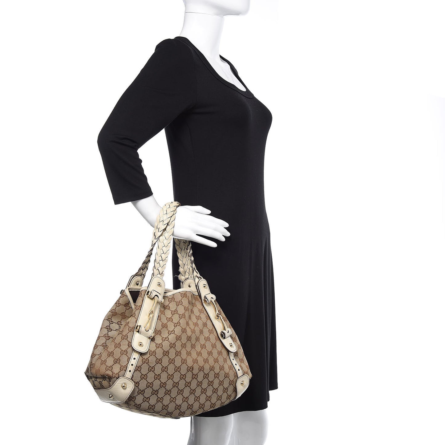 Monogram Small Pelham Shoulder Bag Off White