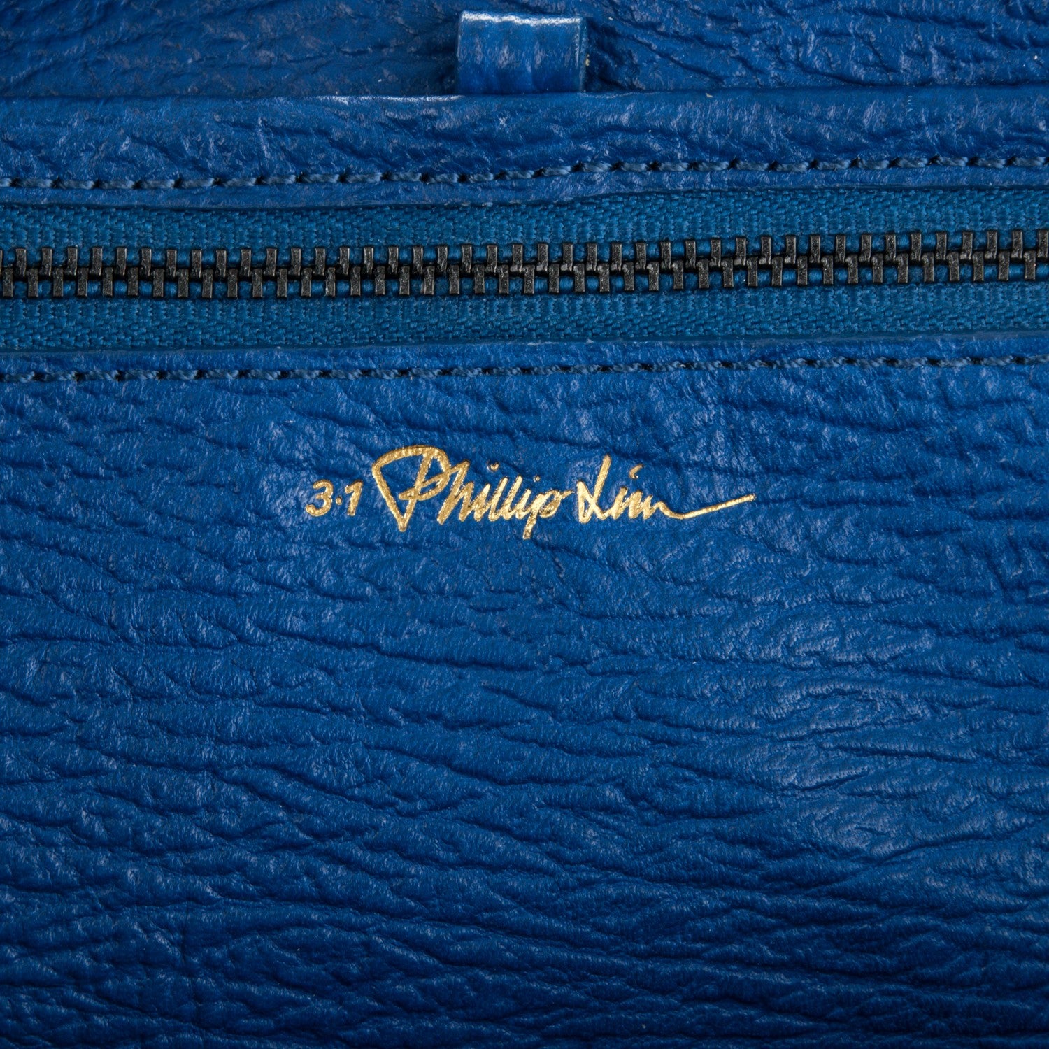 3.1 Phillip Lim 3.1 Textured Calfskin Large Pashli Satchel Cobalt 6 of 6