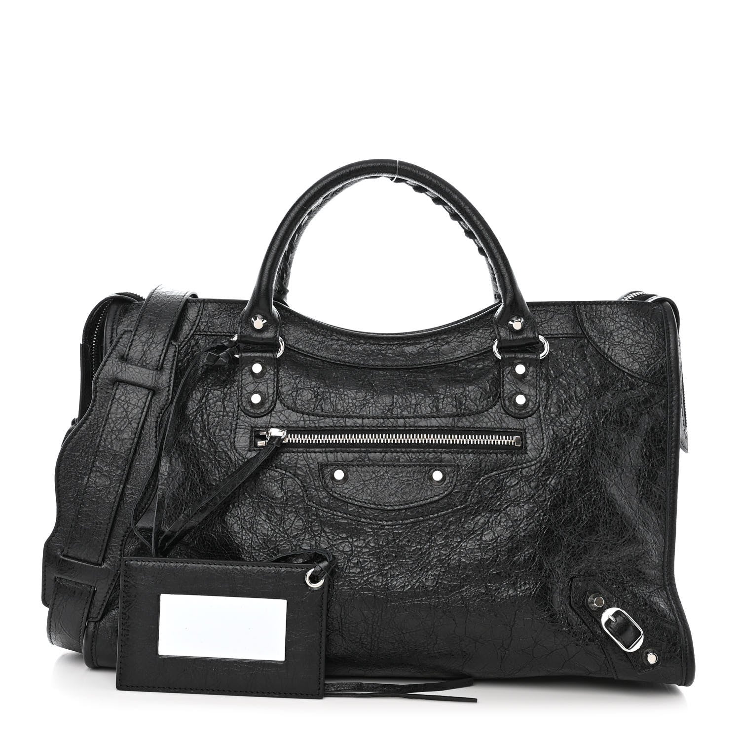 Balenciaga Agneau Classic Silver Hardware City Black 1 of 10