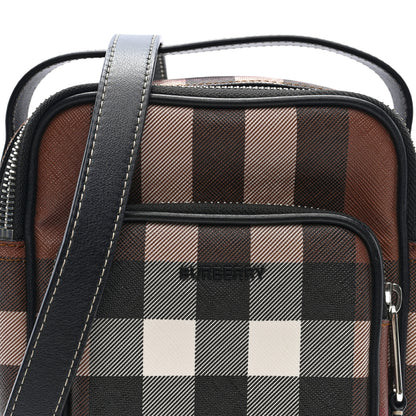 Burberry House Check Canvas Calfskin Wyatt Crossbody Dark Birch Brown 6 of 8