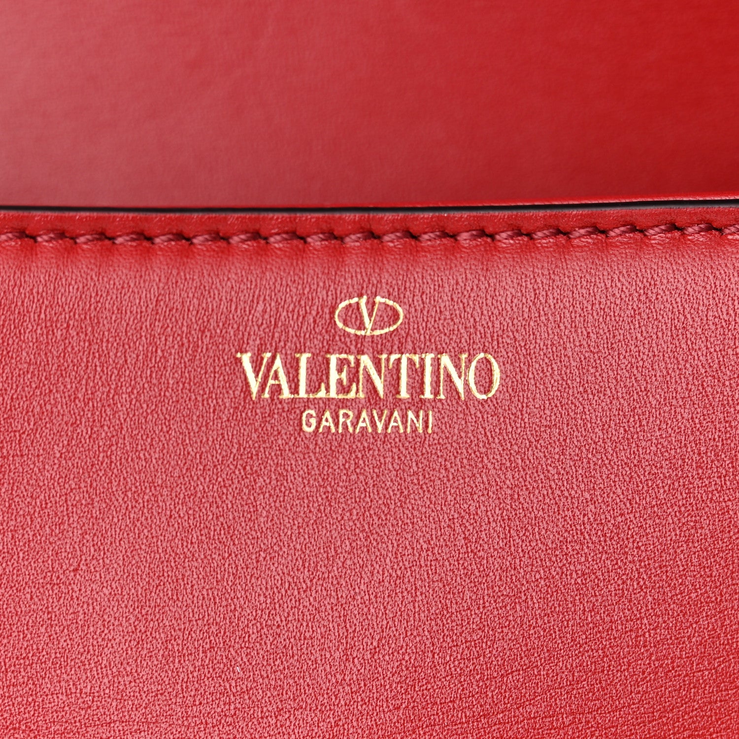 Valentino Garavani Calfskin Small Vlogo Chain Shoulder Bag Rosso Valentino 5 of 11