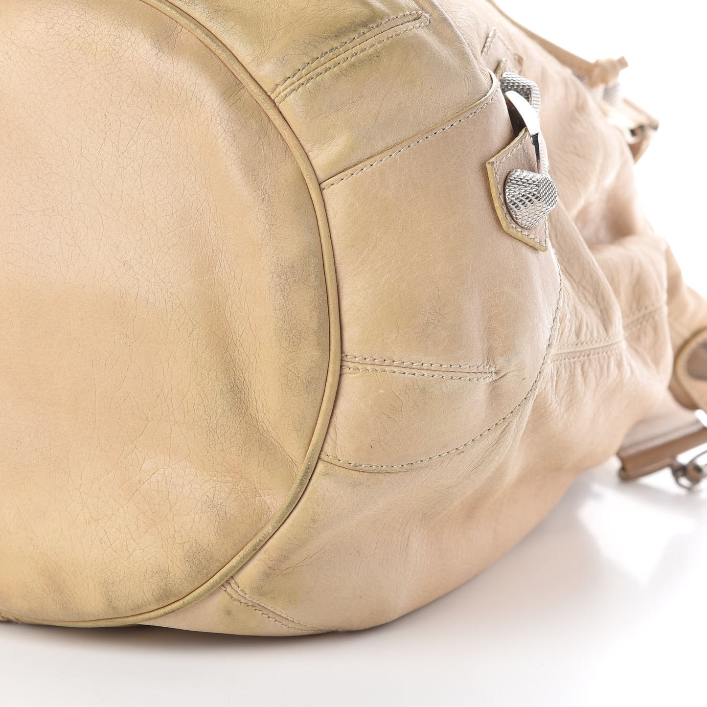 Agneau Giant 21 Silver Hardware Hardware Pompon Sahara