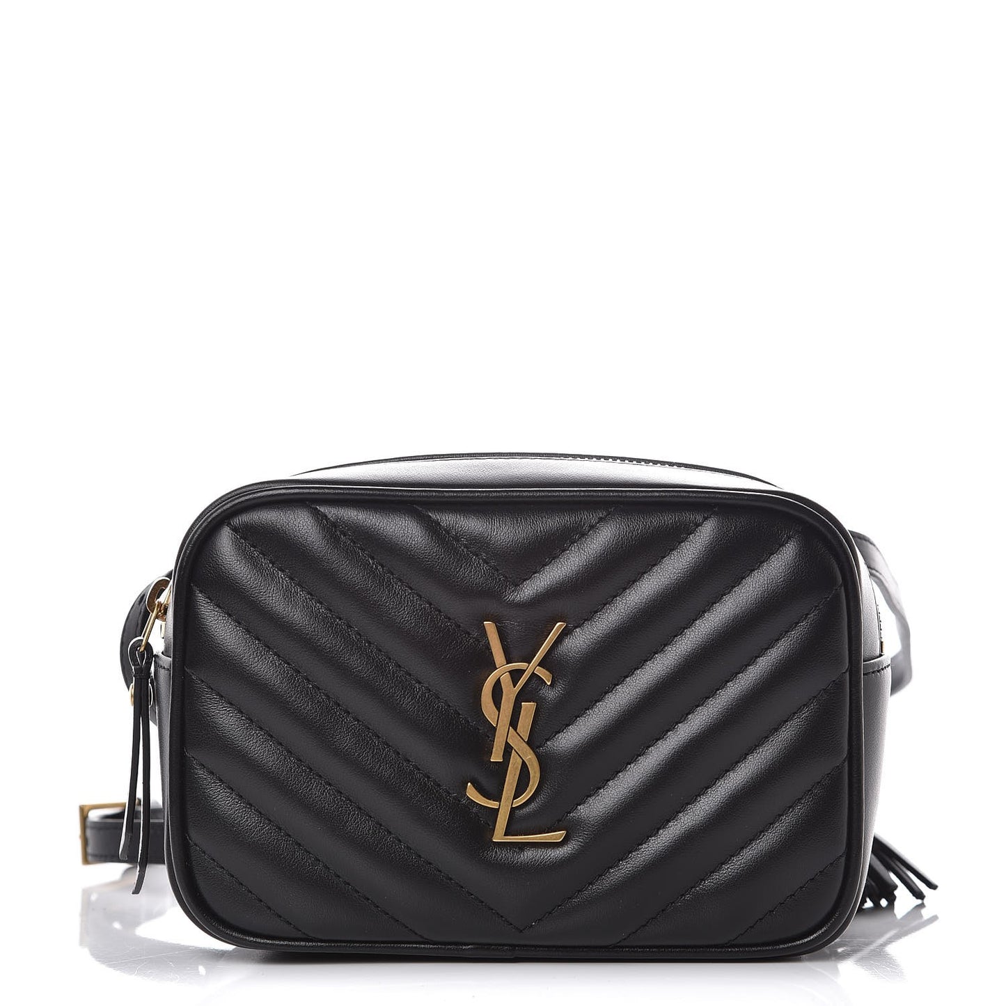 Calfskin Matelasse Monogram Lou Belt Bag Black