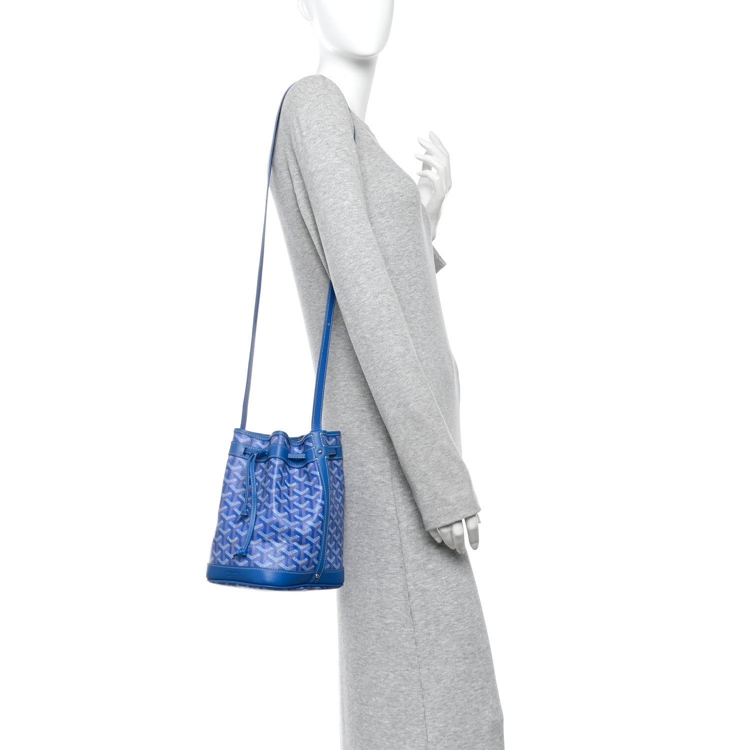 Goyard Goyardine Petit Flot Bucket Bag PM Sky Morning 2 of 10