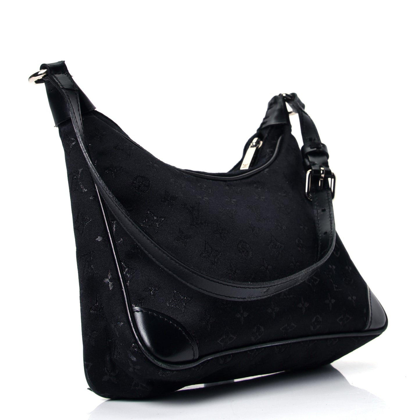 Satin Monogram Little Boulogne Black
