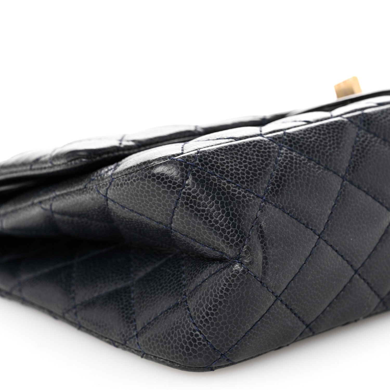 Chanel Caviar Quilted 2.55 Reissue 226 Flap Navy Blue 9 of 12