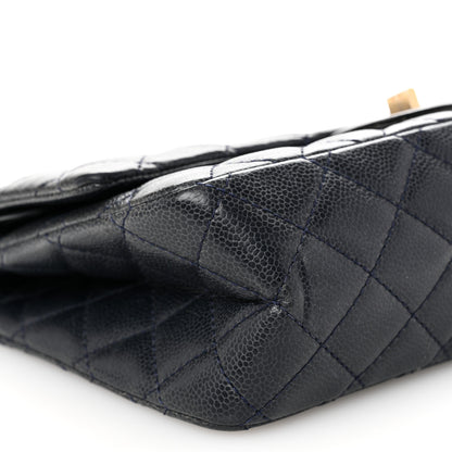 Chanel Caviar Quilted 2.55 Reissue 226 Flap Navy Blue 9 of 12