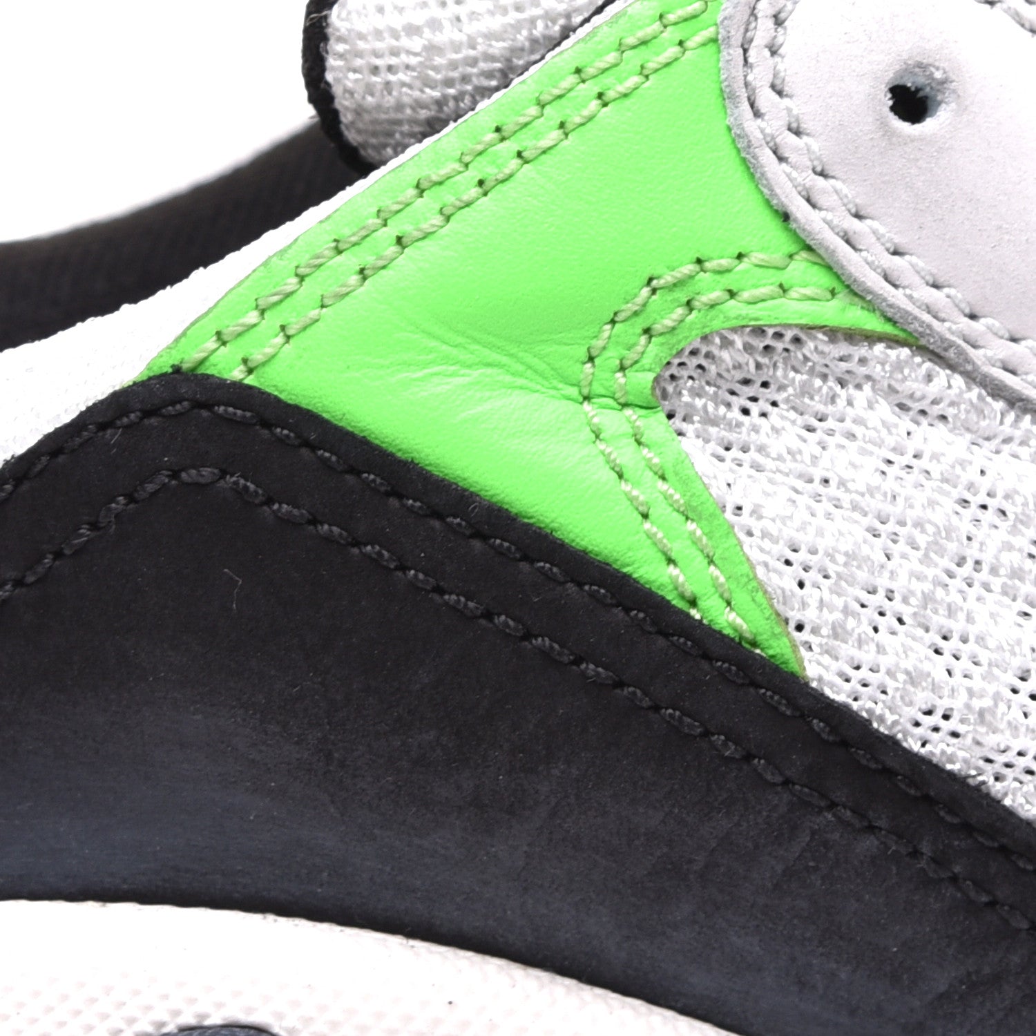 Balenciaga Fabric Mesh Womens Triple S Sneakers 39 White Green Fluo Black 10 of 10