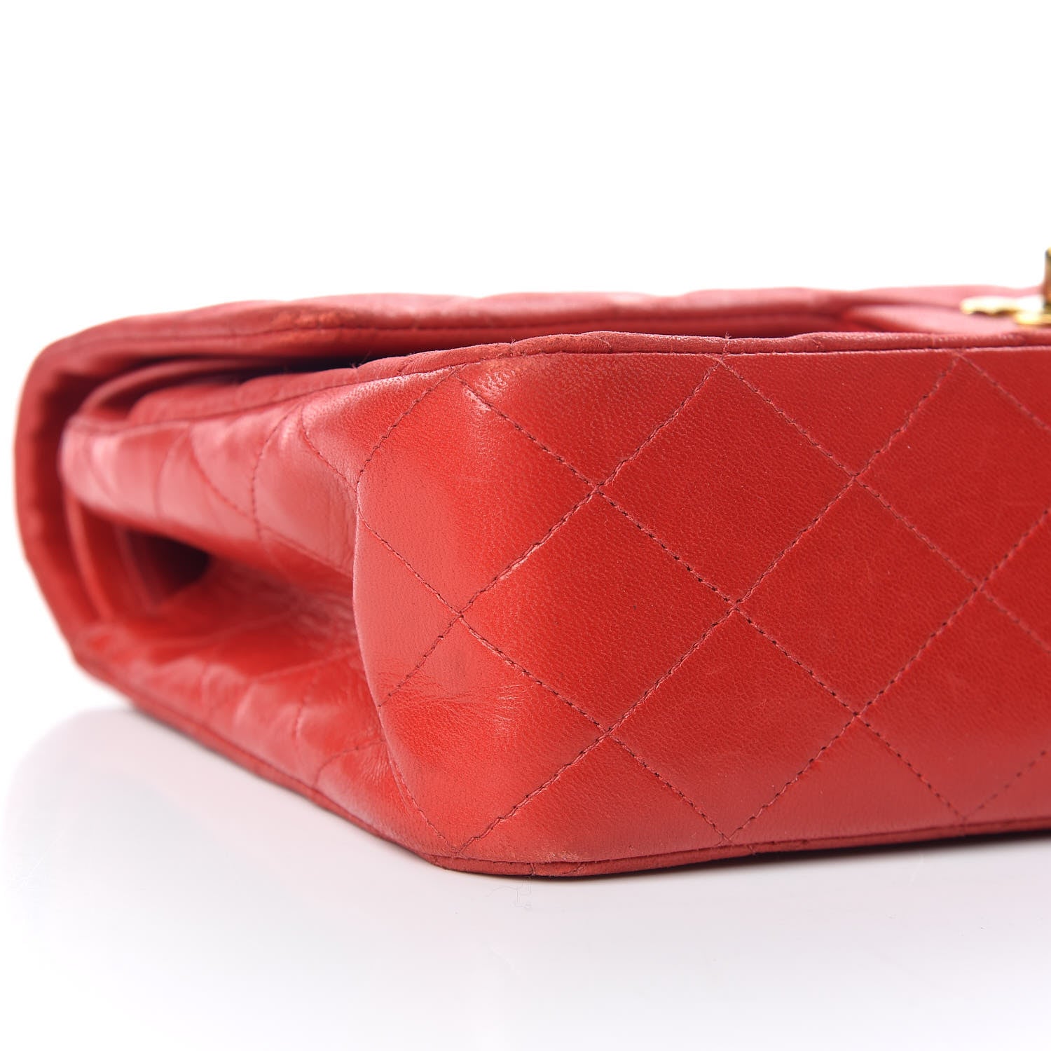 Chanel Lambskin Quilted Medium Double Flap Red 6 of 28