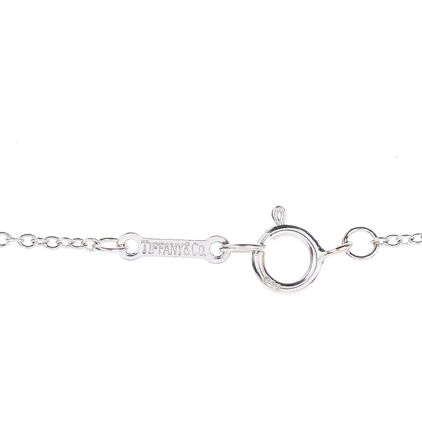 18K White Gold Diamond Paloma Picasso Double Loving Heart Necklace