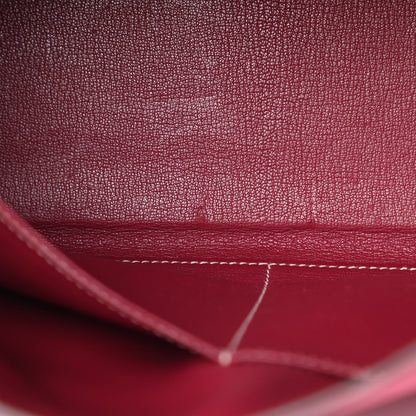 Hermes Epsom Candy Kelly Retourne 35 Rose Tyrien Rubis 15 of 31