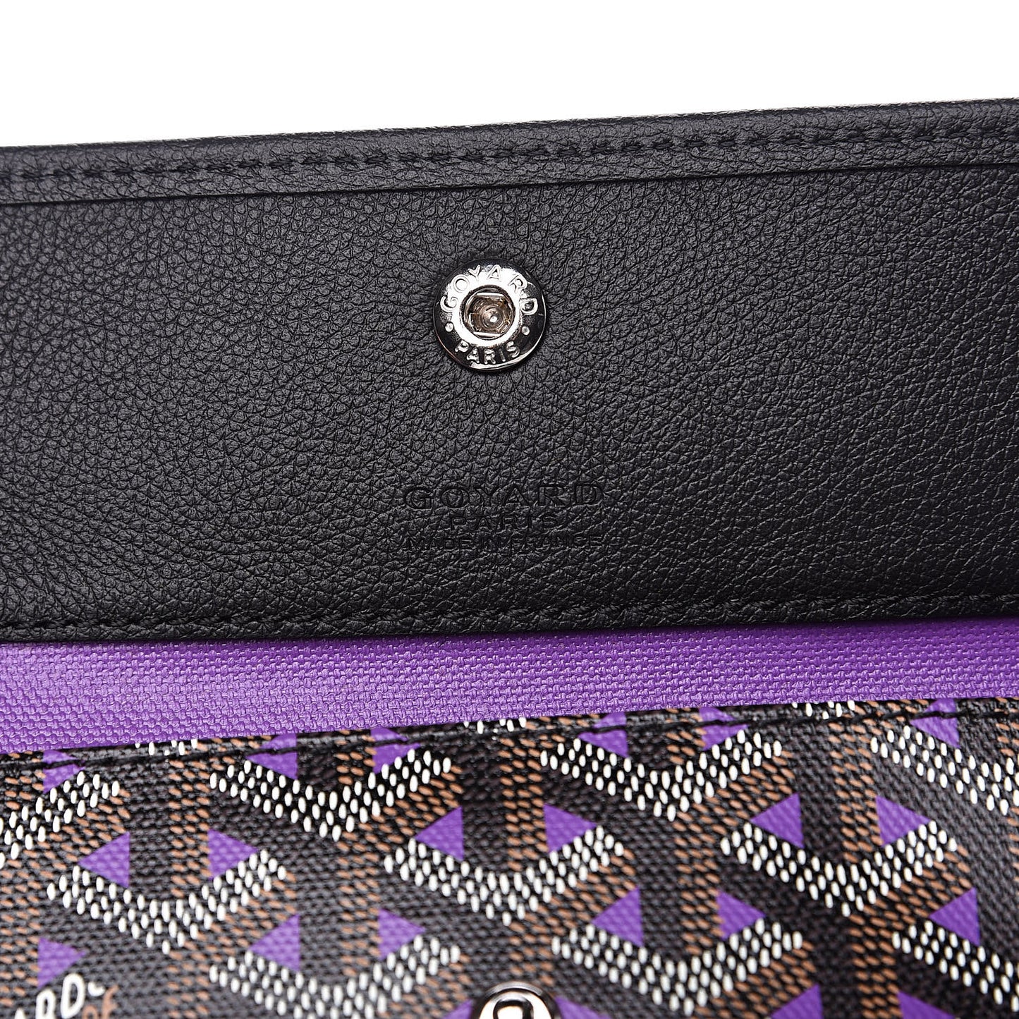 Goyardine Saint Louis Claire Voie PM Black Violet
