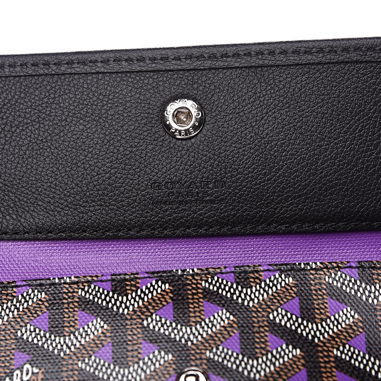 Goyard Goyardine Saint Louis Claire Voie PM Black Violet 6 of 9