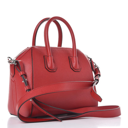 Givenchy Sugar Goatskin Mini Antigona Medium Red 11 of 17