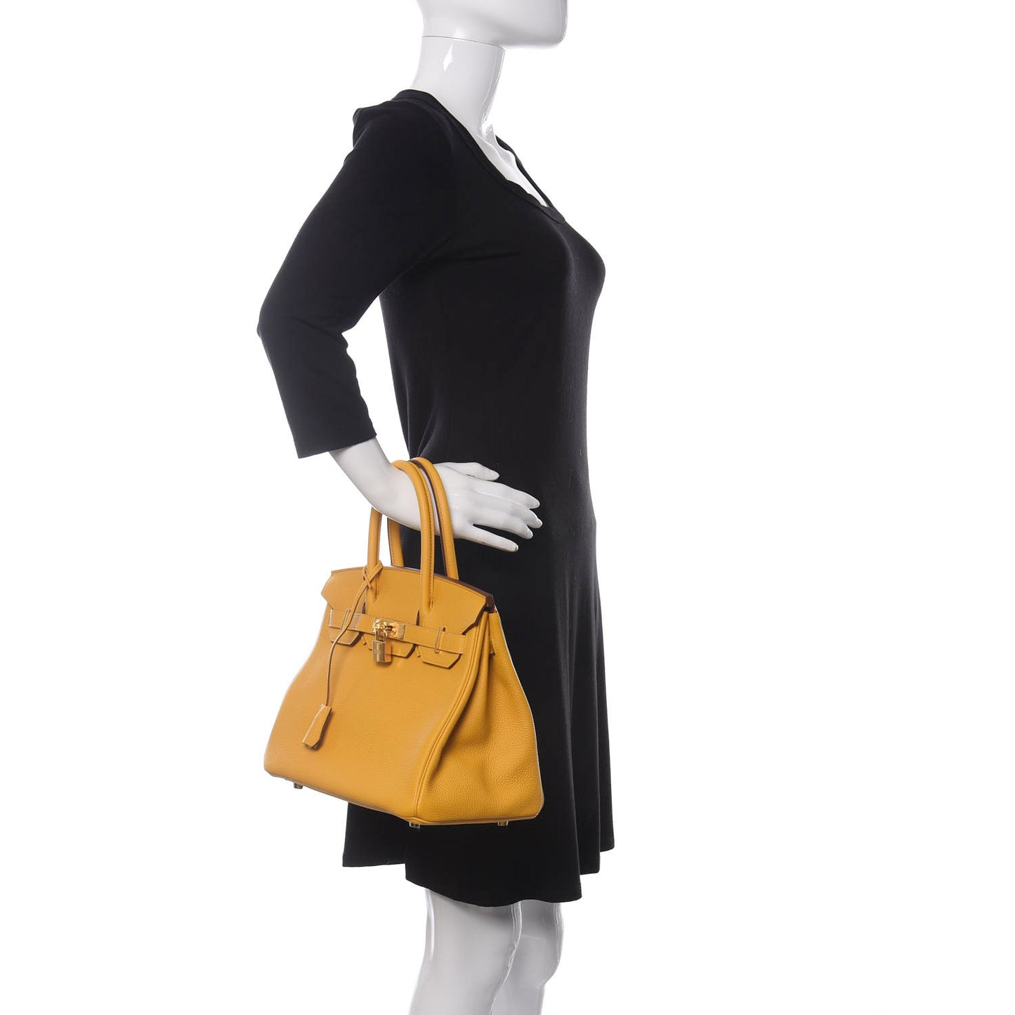 Togo Birkin 30 Jaune Ambre
