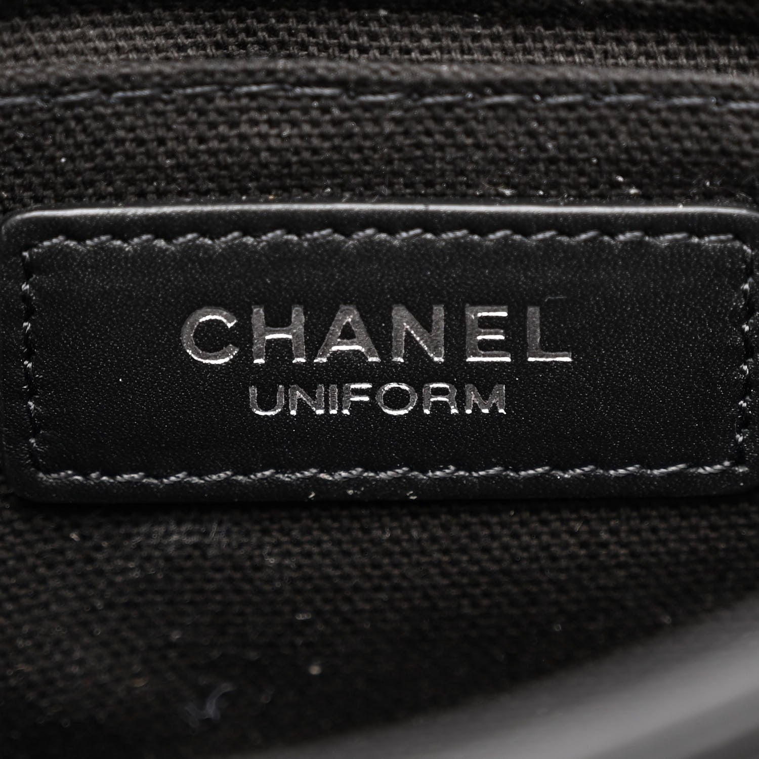 Chanel Calfskin Quilted CC Uniform Flap Belt Bag Black 6 of 10