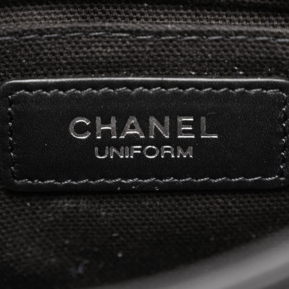 Chanel Calfskin Quilted CC Uniform Flap Belt Bag Black 6 of 10