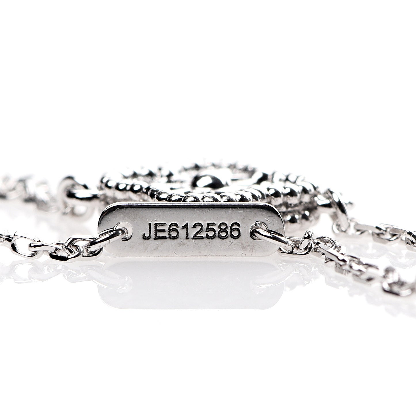 18K White Gold Diamond Sweet Alhambra Bracelet