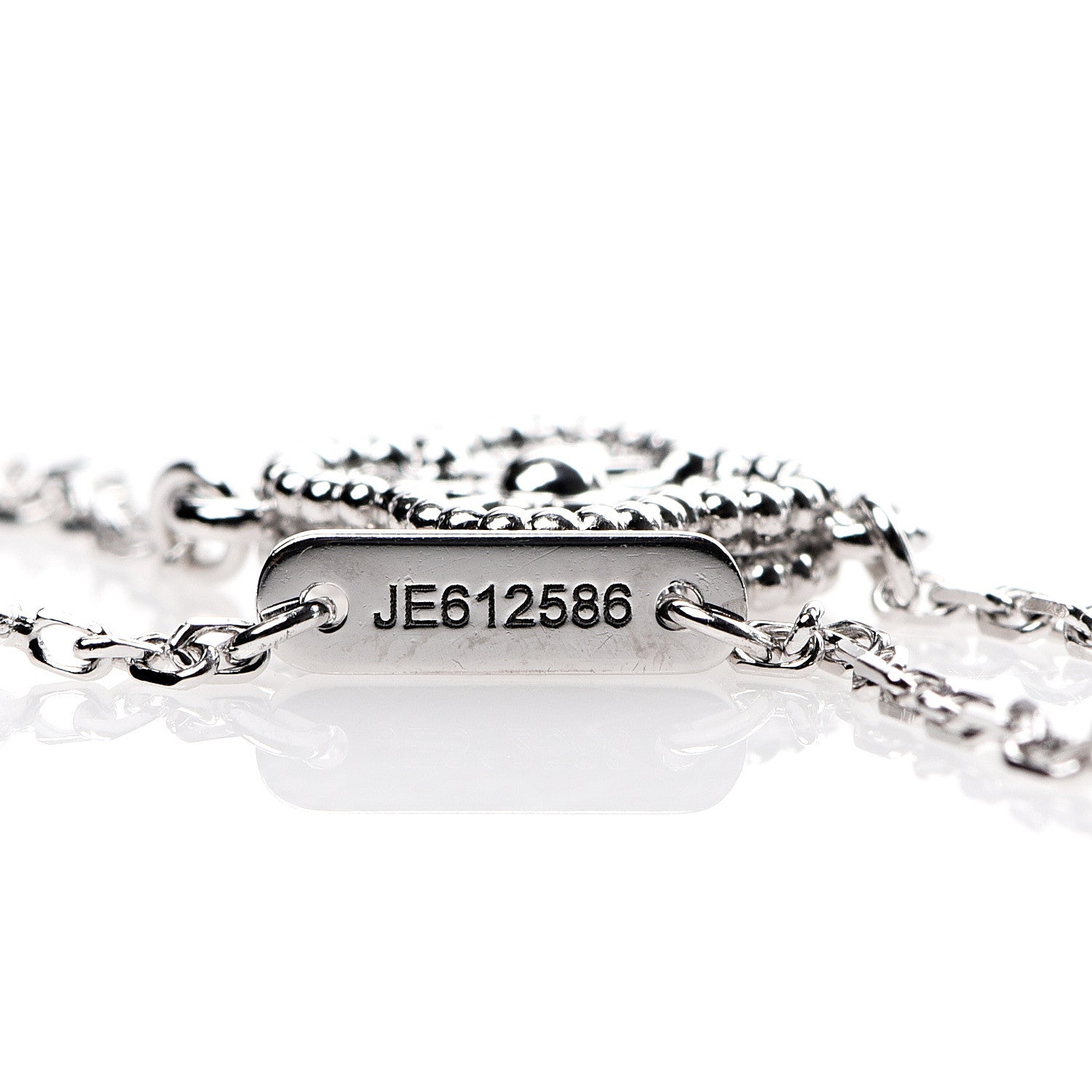 Van Cleef & Arpels 18K White Gold Diamond Sweet Alhambra Bracelet 5 of 6