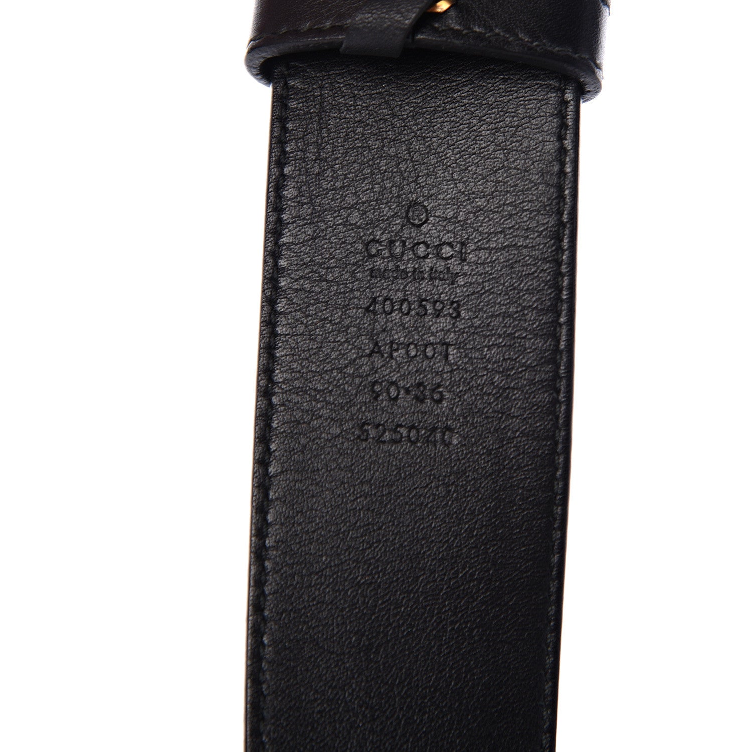 Gucci Calfskin Double G 40mm Belt 90 36 Black 3 of 7
