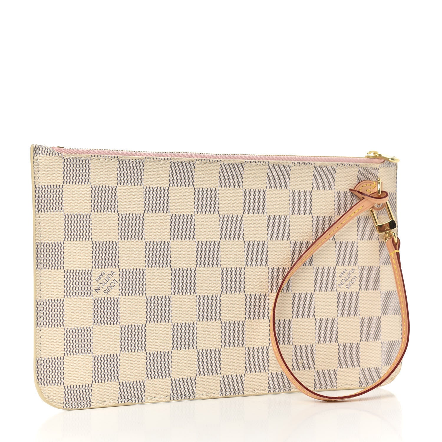 Louis Vuitton Damier Azur Neverfull MM GM Pochette Rose Ballerine 3 of 6