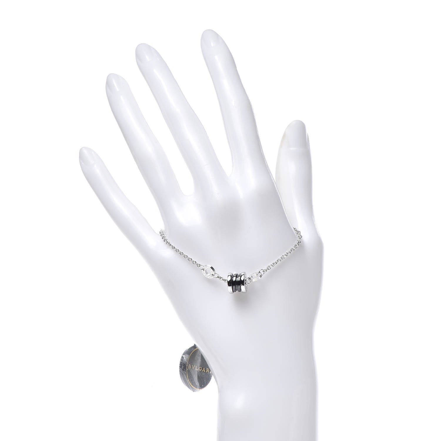 Bulgari Sterling Silver Black Ceramic Save the Children Bracelet SM 2 of 8