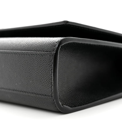 Saint Laurent Grain De Poudre Medium Classic Monogram Kate Satchel Black 10 of 15