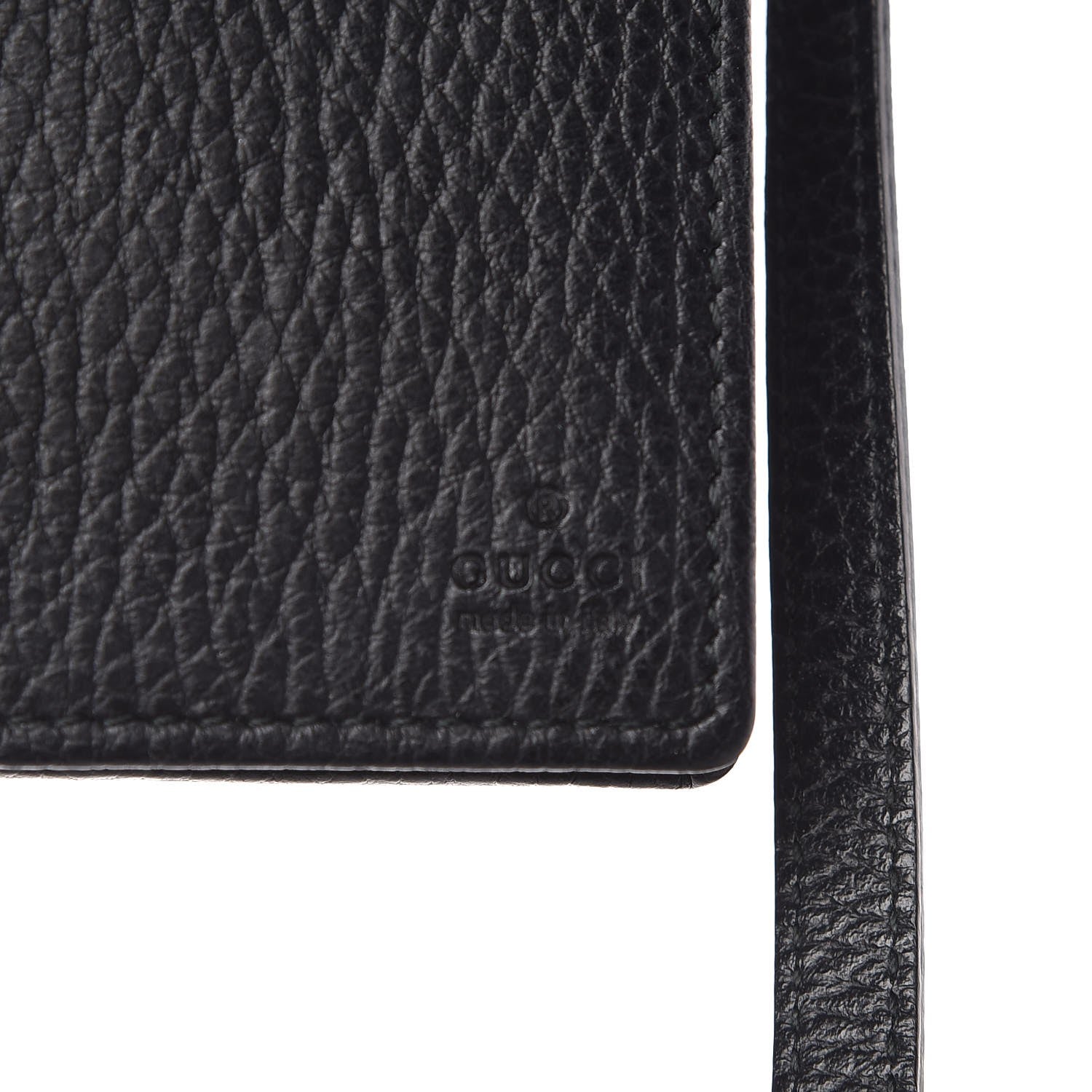 Gucci Dollar Calfskin Mini Swing Wallet Bag Black 6 of 11