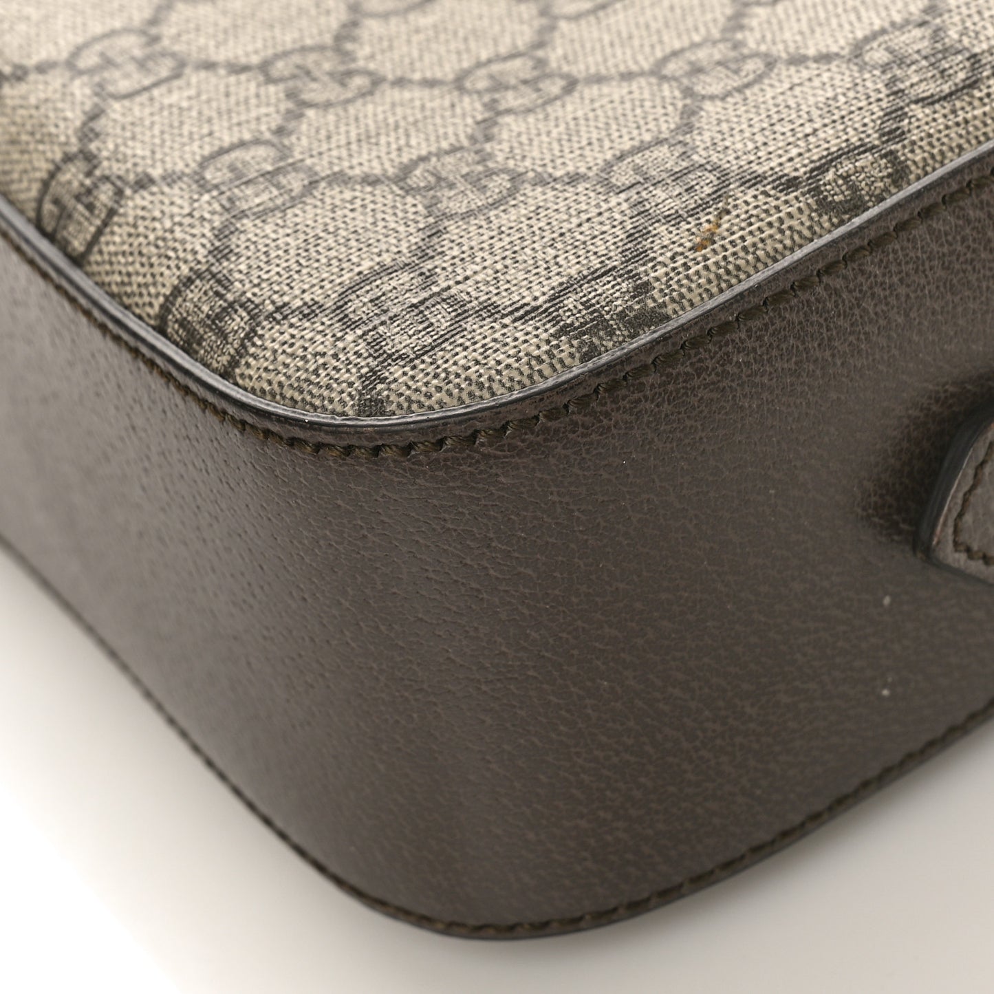 GG Supreme Monogram Web Neo Vintage Shoulder Bag Beige New Acero Crop