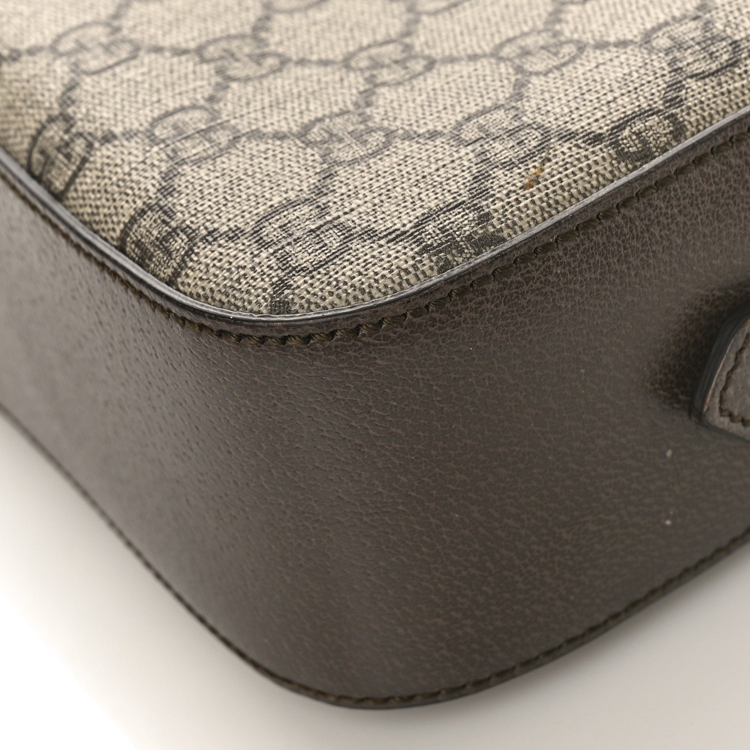 Gucci GG Supreme Monogram Web Neo Vintage Shoulder Bag Beige New Acero Crop 9 of 9