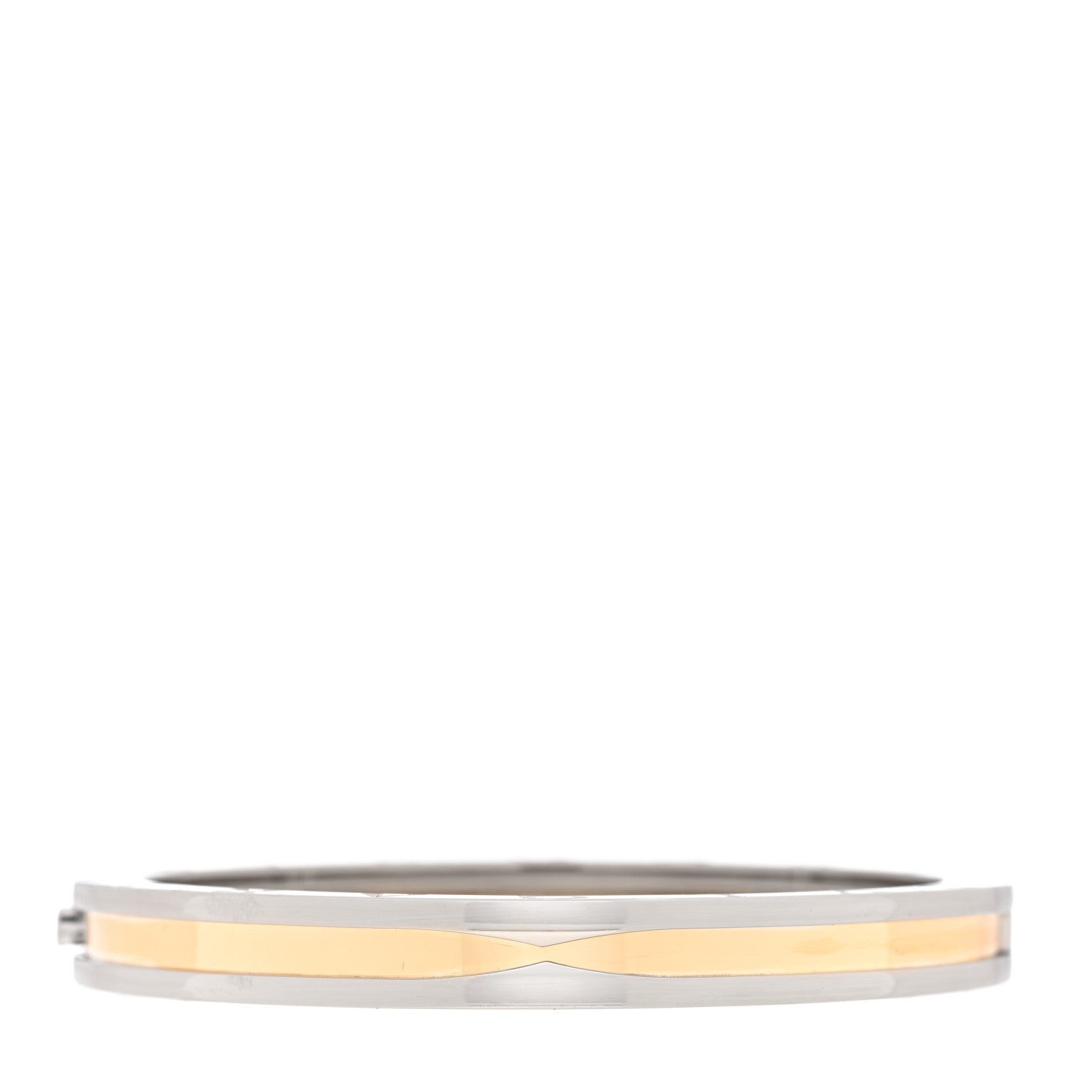 Bulgari 18K Yellow Gold Stainless Steel B.Zero1 Bangle Bracelet 1 of 4