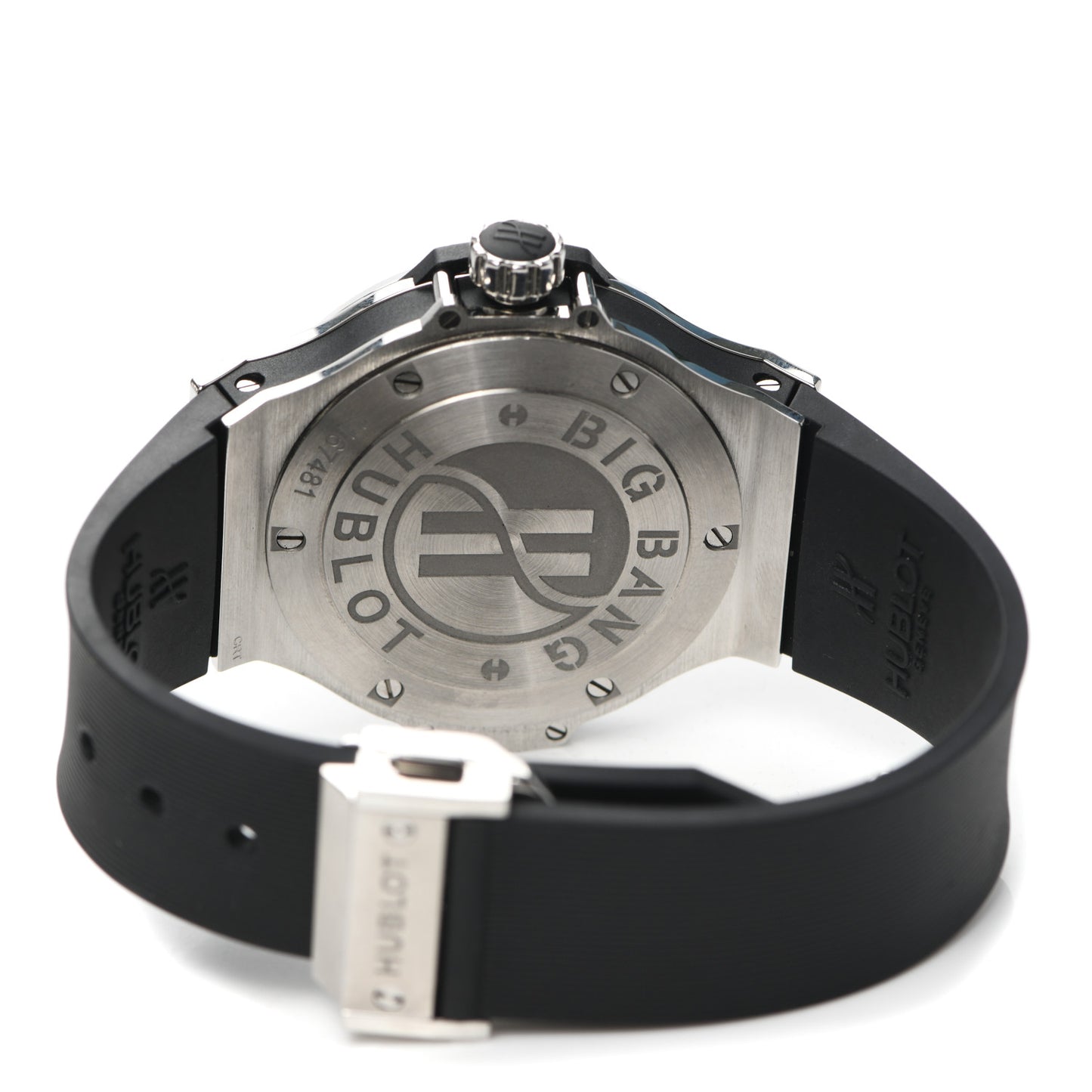 Stainless Steel Rubber Diamond Pave Bezel 38mm Big Bang Quartz Watch Black 361.SX.1270.RX.1104