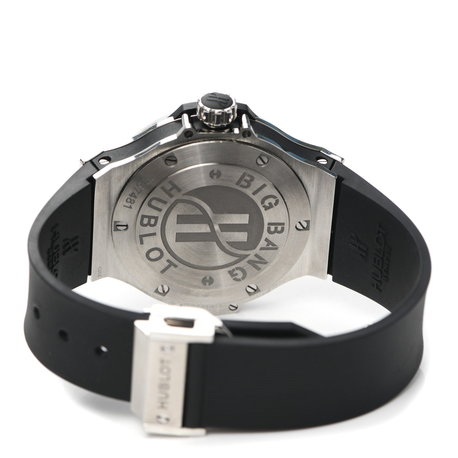 Hublot Stainless Steel Rubber Diamond Pave Bezel 38mm Big Bang Quartz Watch Black 361.SX.1270.RX.1104 4 of 6